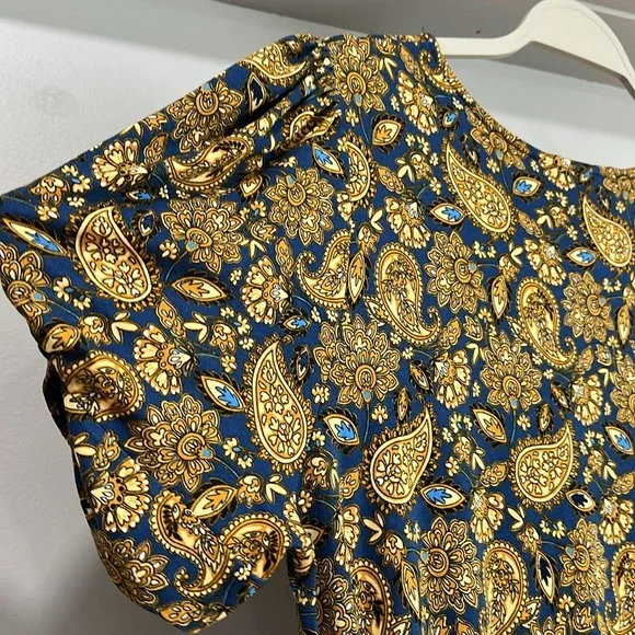 BODEN Short Sleeve Paisley Print Dress, Size 12, NWT - Picture 9 of 15